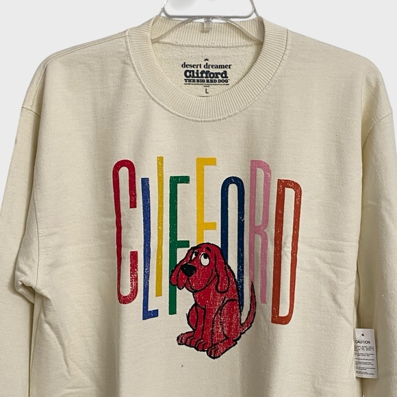 NWT Urban Outfitters Desert Dreamer Clifford The Big Red Dog Sweatshirt L Unisex - Picture 3 of 16